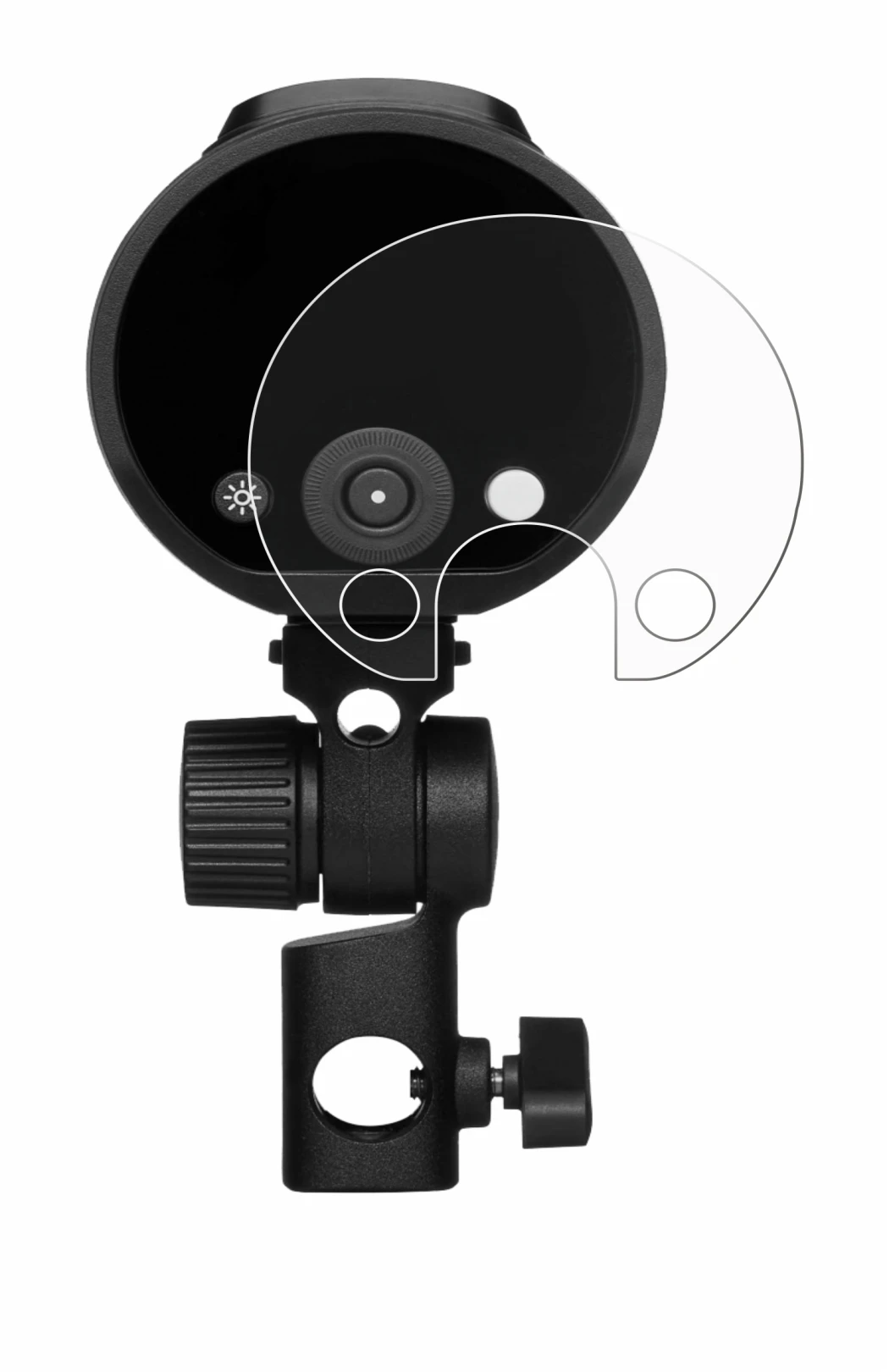 Image de l'appareil Profoto A2 avec une grande variété de protections d'écran.