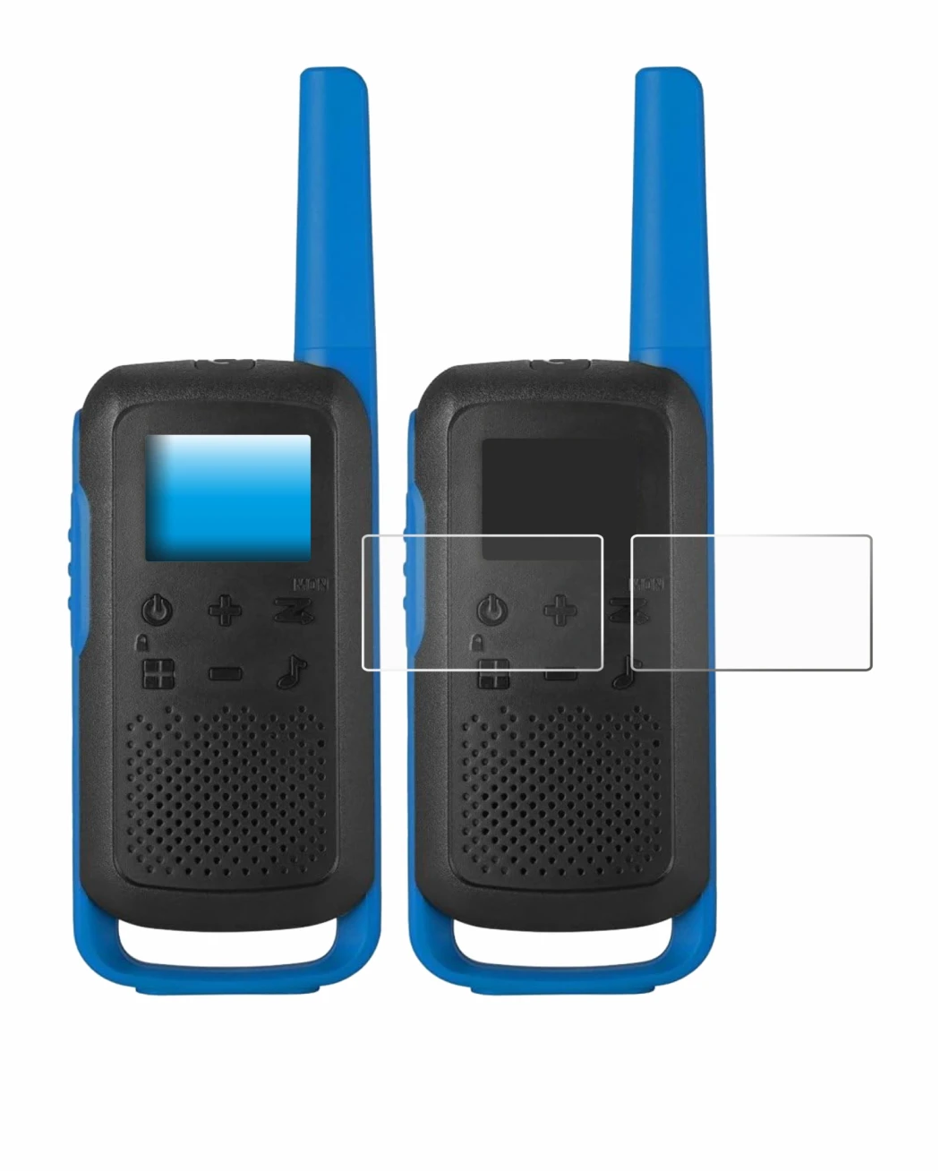 Image de l'appareil Motorola TALKABOUT T62 avec une grande variété de protections d'écran.