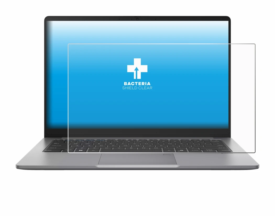 Image de l'appareil ASUS ExpertBook P1 P1403 avec une grande variété de protections d'écran.