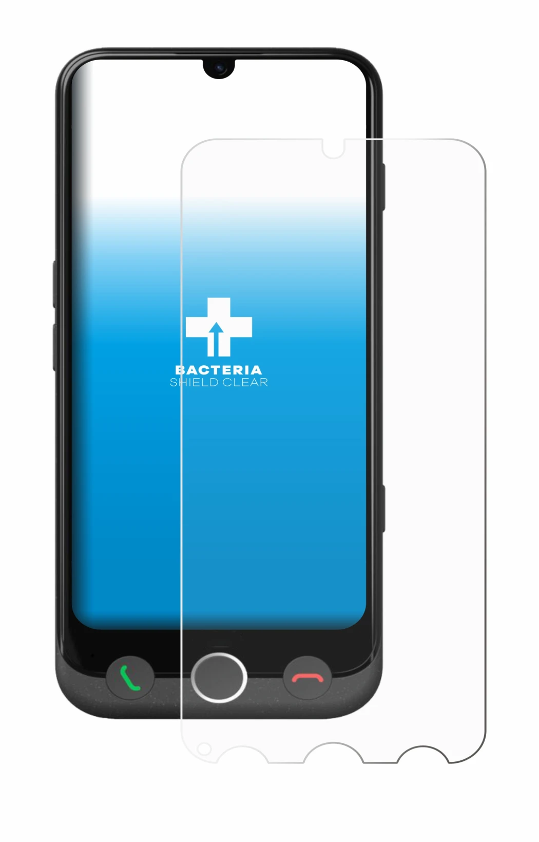 Image de l'appareil Doro Aurora A30 avec une grande variété de protections d'écran.