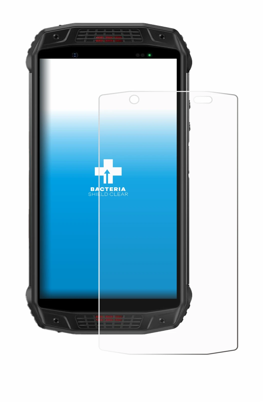 Image de l'appareil Ulefone Armor 15 avec une grande variété de protections d'écran.