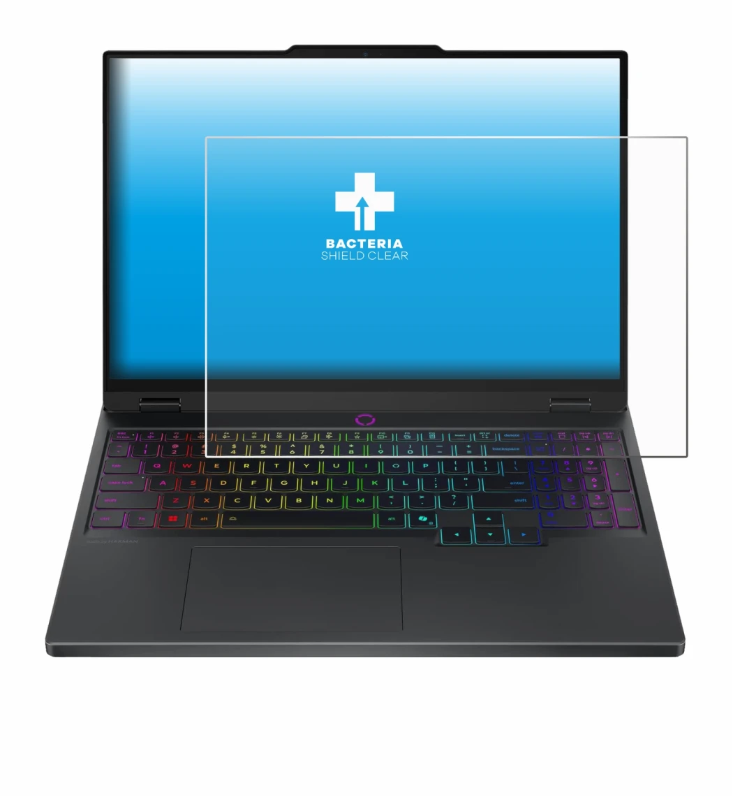 Image de l'appareil Lenovo Legion 5 15IRX10 83LY avec une grande variété de protections d'écran.