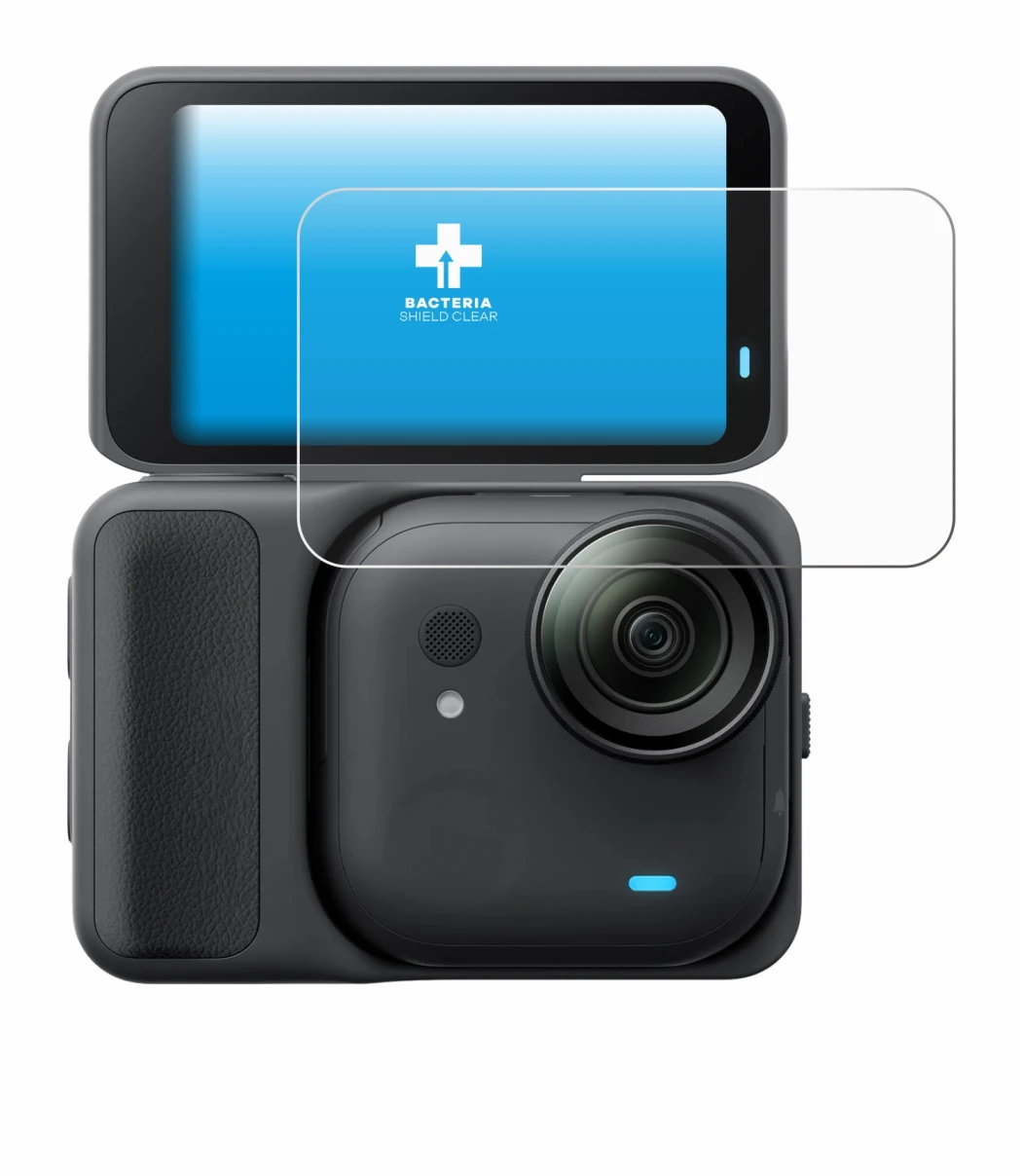 Image de l'appareil Insta360 Go Ultra avec une grande variété de protections d'écran.