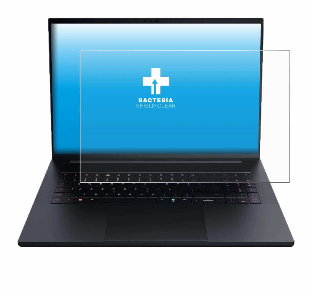 Image de l'appareil Razer Blade 18 2025 avec une grande variété de protections d'écran.