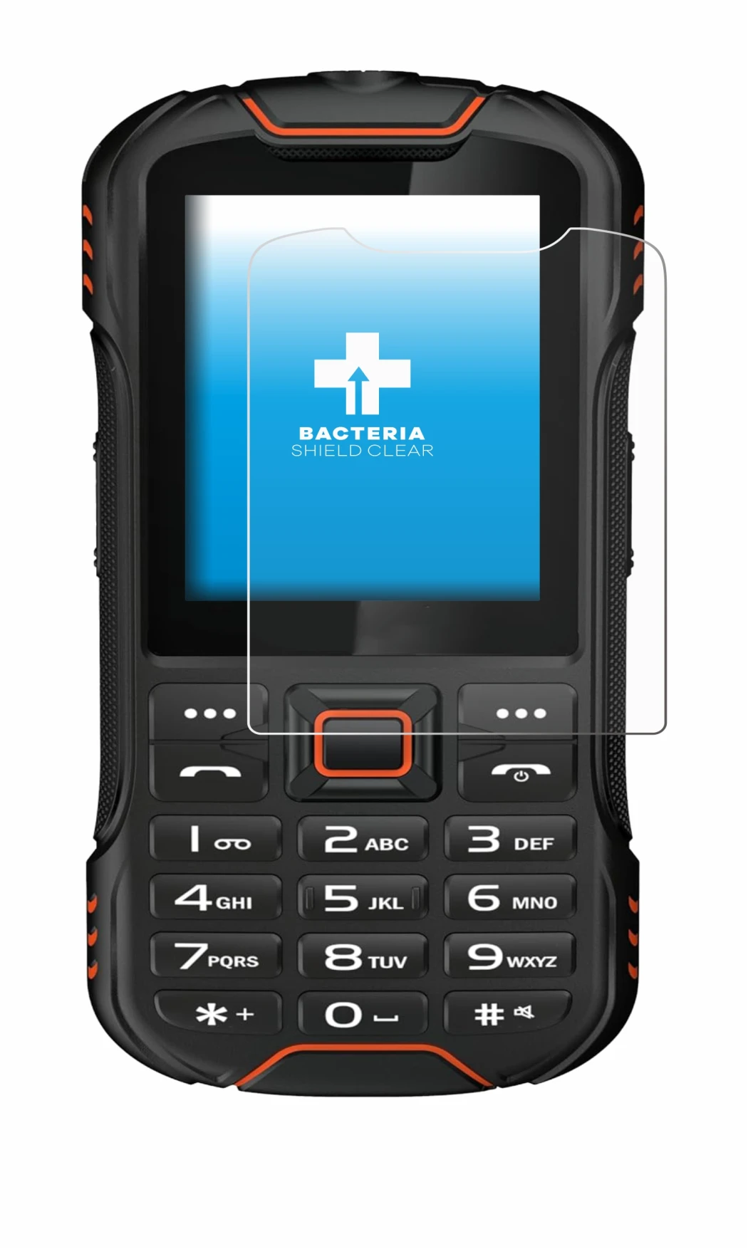 Image de l'appareil Gigaset GLX8 avec une grande variété de protections d'écran.