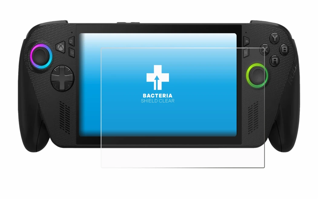 Image de l'appareil ASUS ROG Xbox Ally X avec une grande variété de protections d'écran.