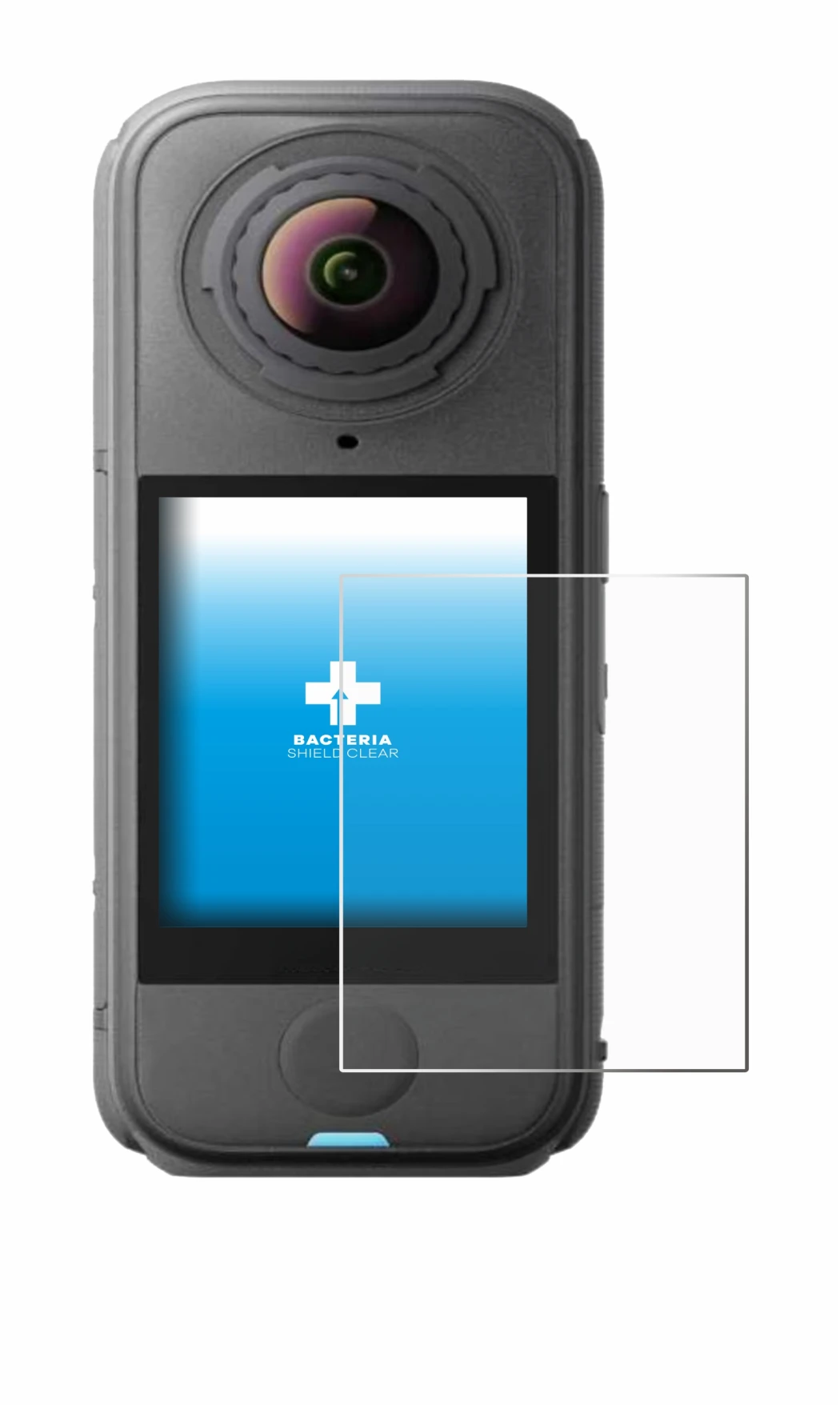 Image de l'appareil Insta360 X4 Air avec une grande variété de protections d'écran.