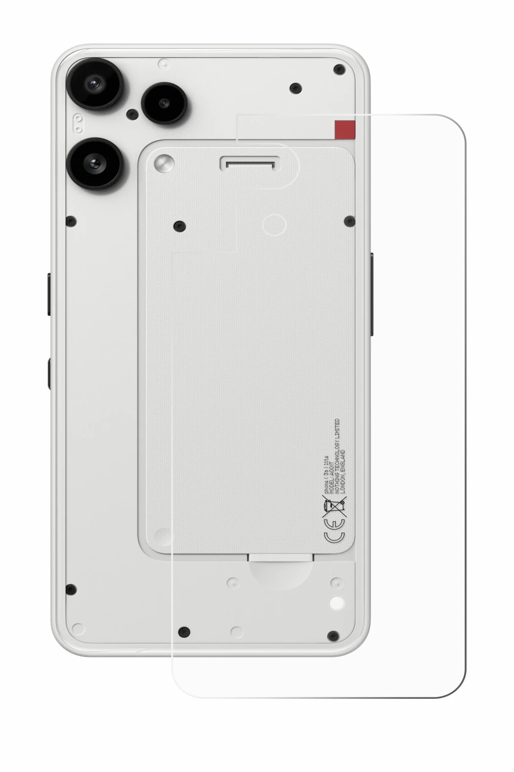 Image de l'appareil Nothing Phone (3a) Lite (Arrière) avec une grande variété de protections d'écran.