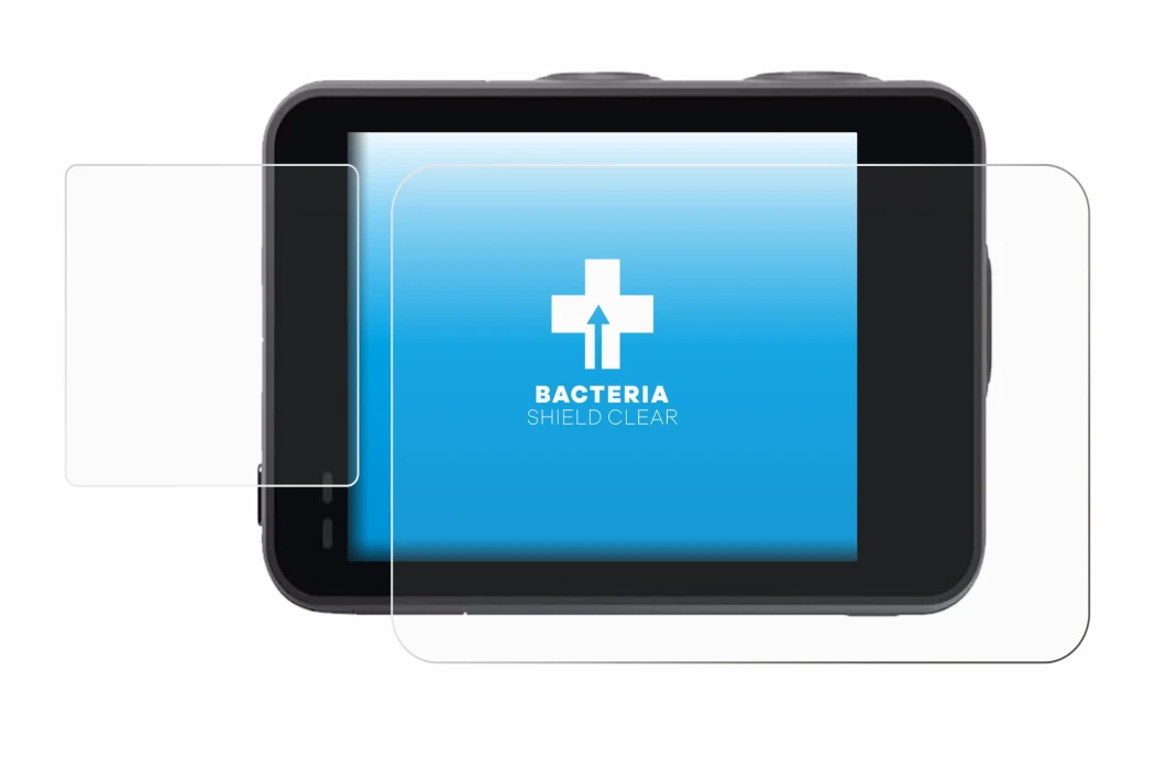 Image de l'appareil Akaso Brave 7 avec une grande variété de protections d'écran.