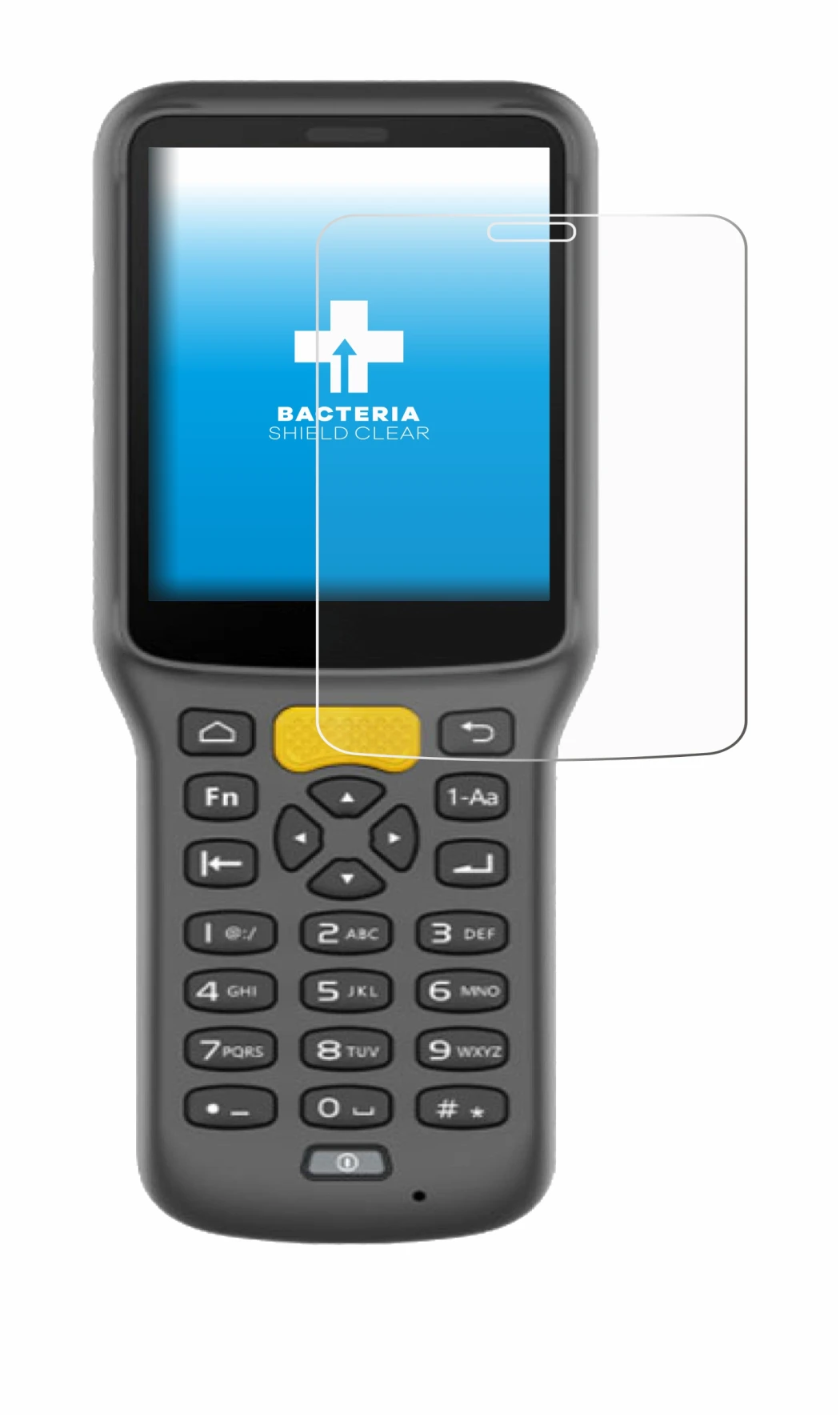 Image de l'appareil Newland MT37 Baiji avec une grande variété de protections d'écran.