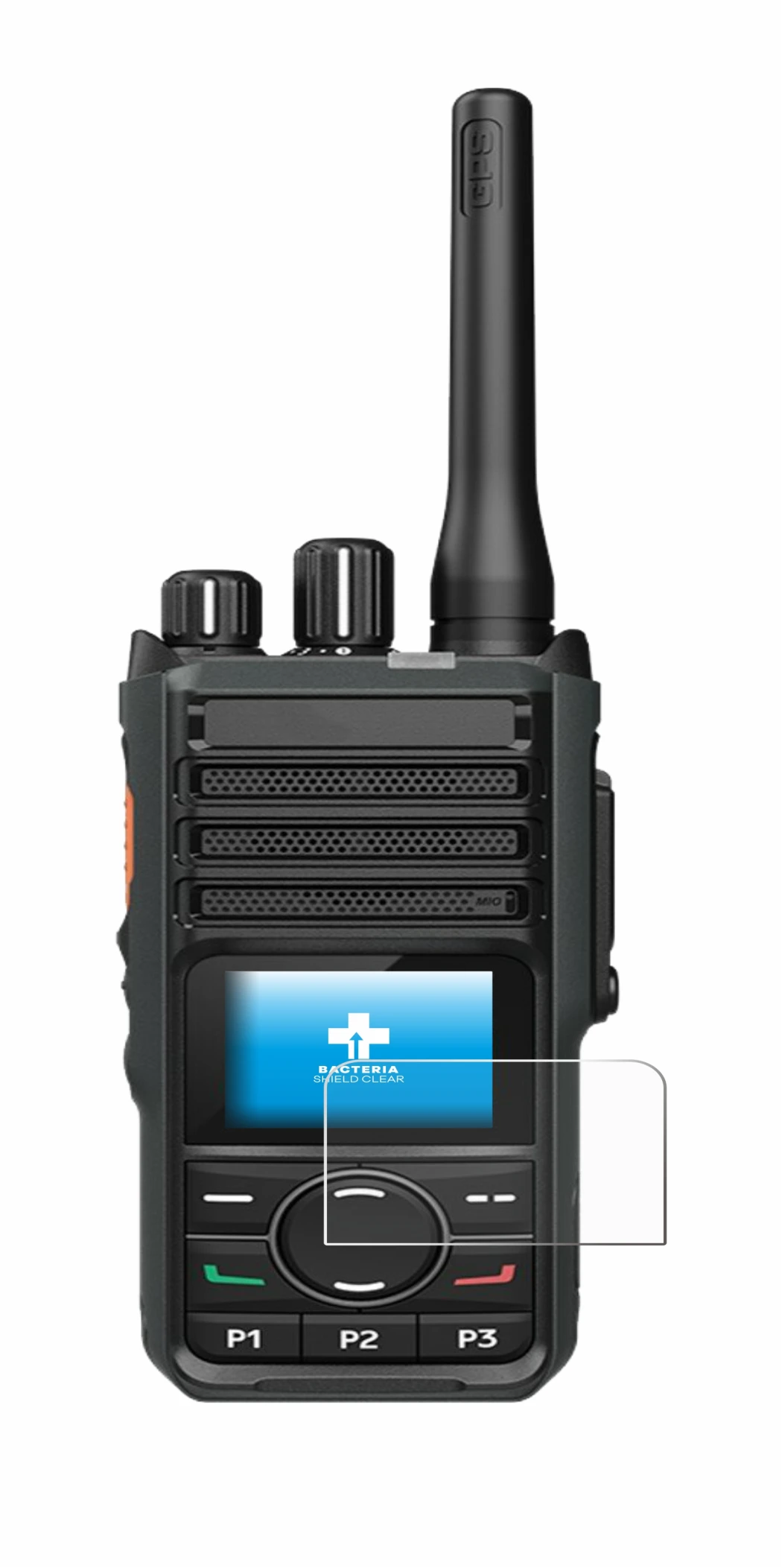 Image de l'appareil Hytera HP565 avec une grande variété de protections d'écran.