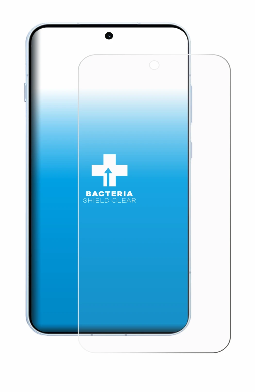 Image de l'appareil Oppo Find X8s avec une grande variété de protections d'écran.