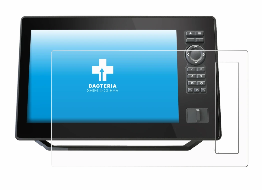 Image de l'appareil Humminbird Xplore 9 avec une grande variété de protections d'écran.