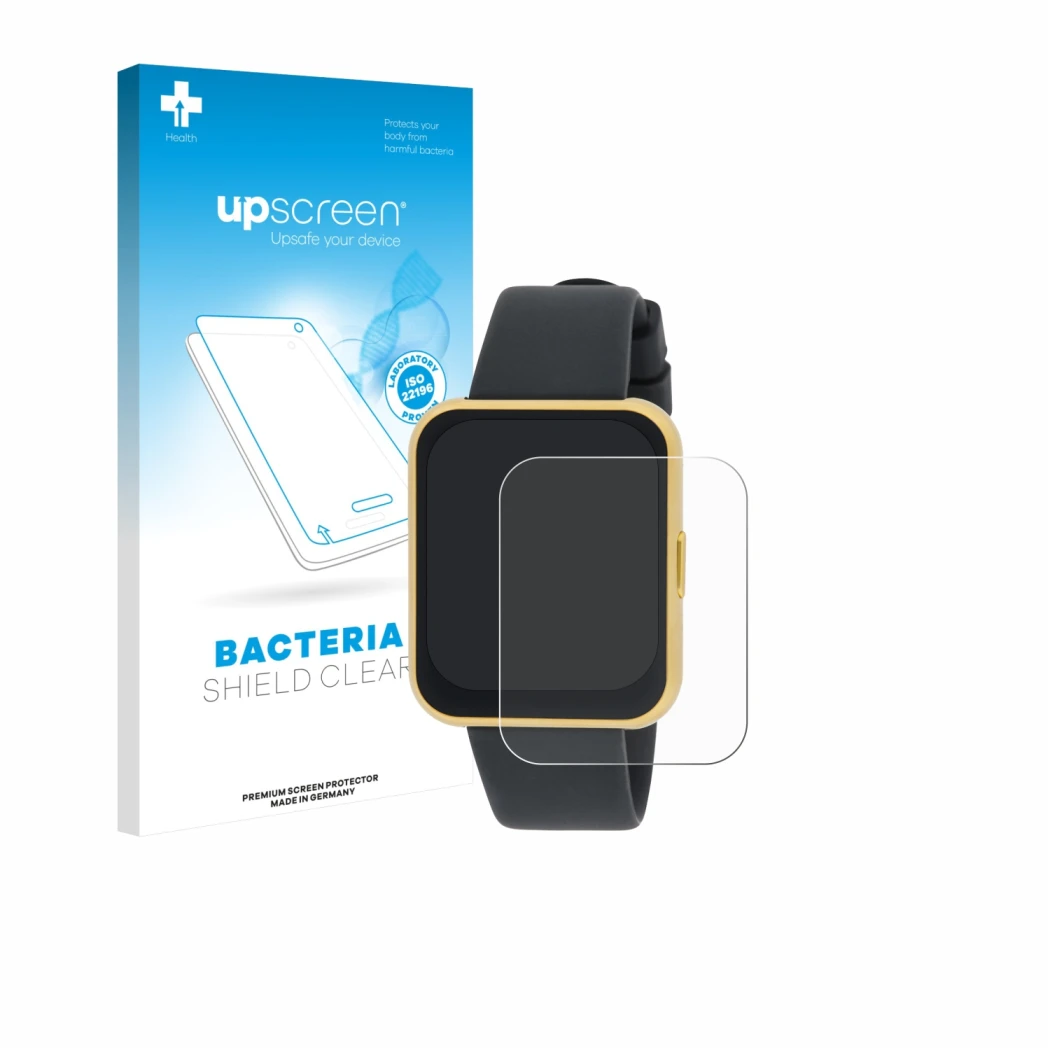 Face avant d’un emballage produit avec le logo de la marque upscreen. À côté, l’appareil Liu Jo Mini Slim 2.0 est représenté a