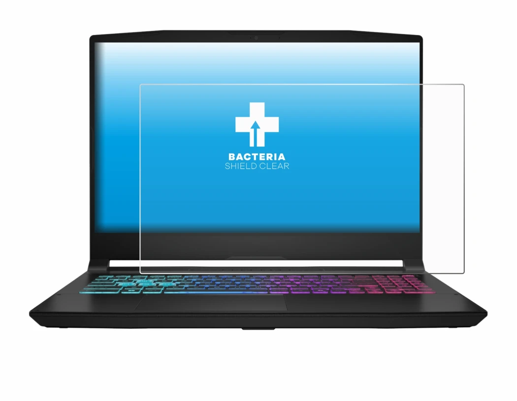 Image de l'appareil MSI Katana 15 HX B14 avec une grande variété de protections d'écran.