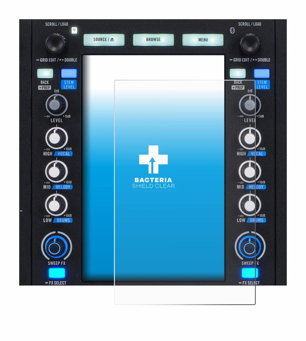 Image de l'appareil Rane System One avec une grande variété de protections d'écran.