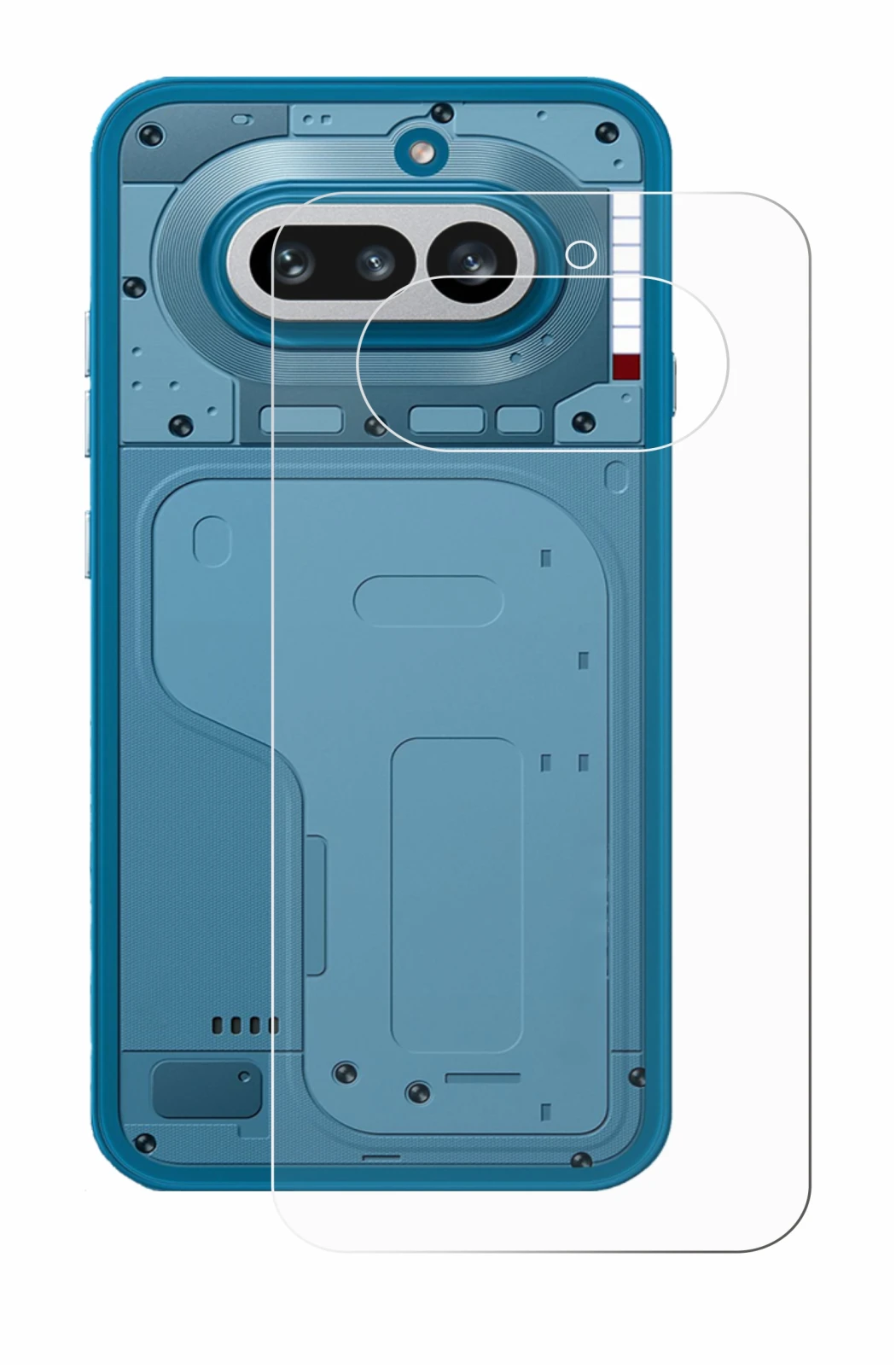Image de l'appareil Nothing Phone (4a) (Arrière) avec une grande variété de protections d'écran.