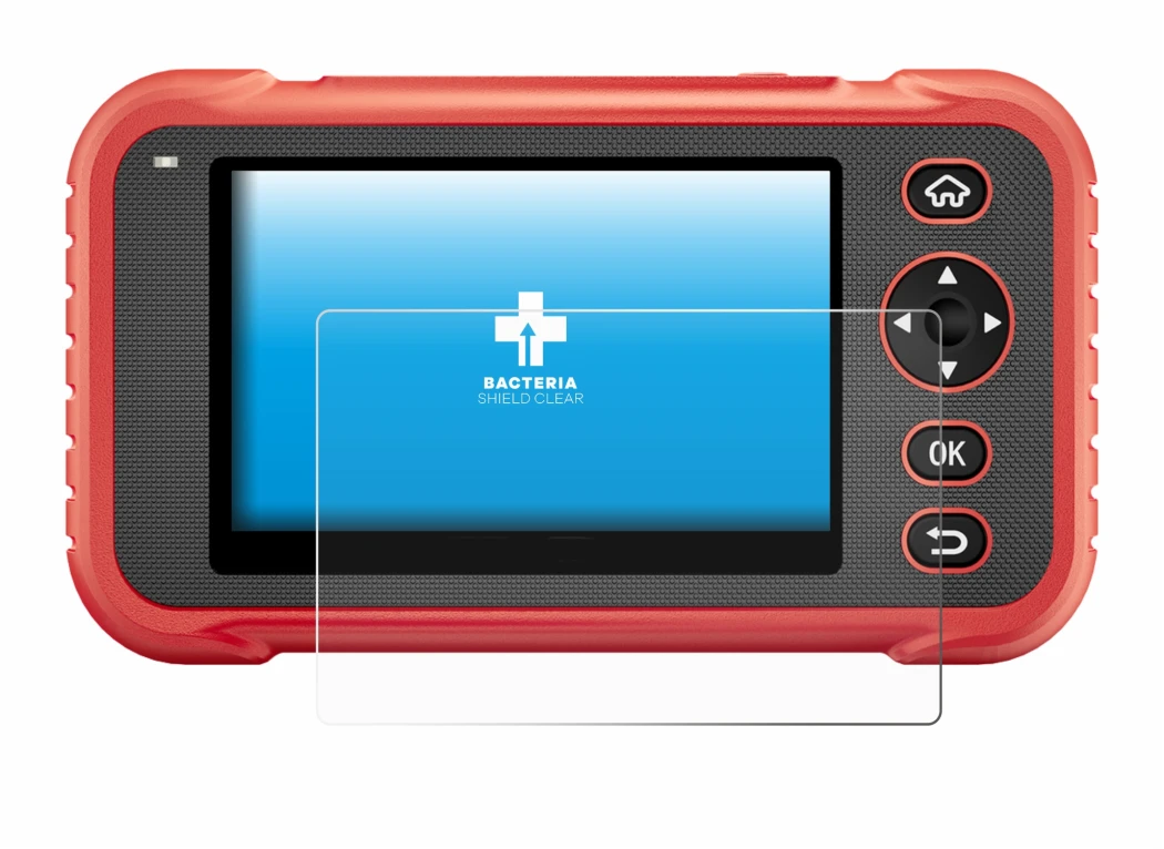 Image de l'appareil Launch CRP129E Plus avec une grande variété de protections d'écran.