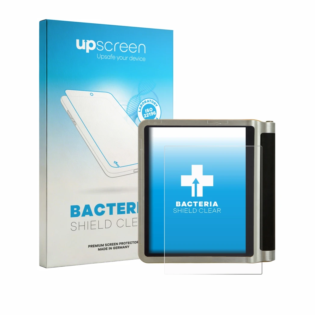 Face avant d’un emballage produit avec le logo de la marque upscreen. À côté, l’appareil Kverneland IsoMatch Tellus PRO est re