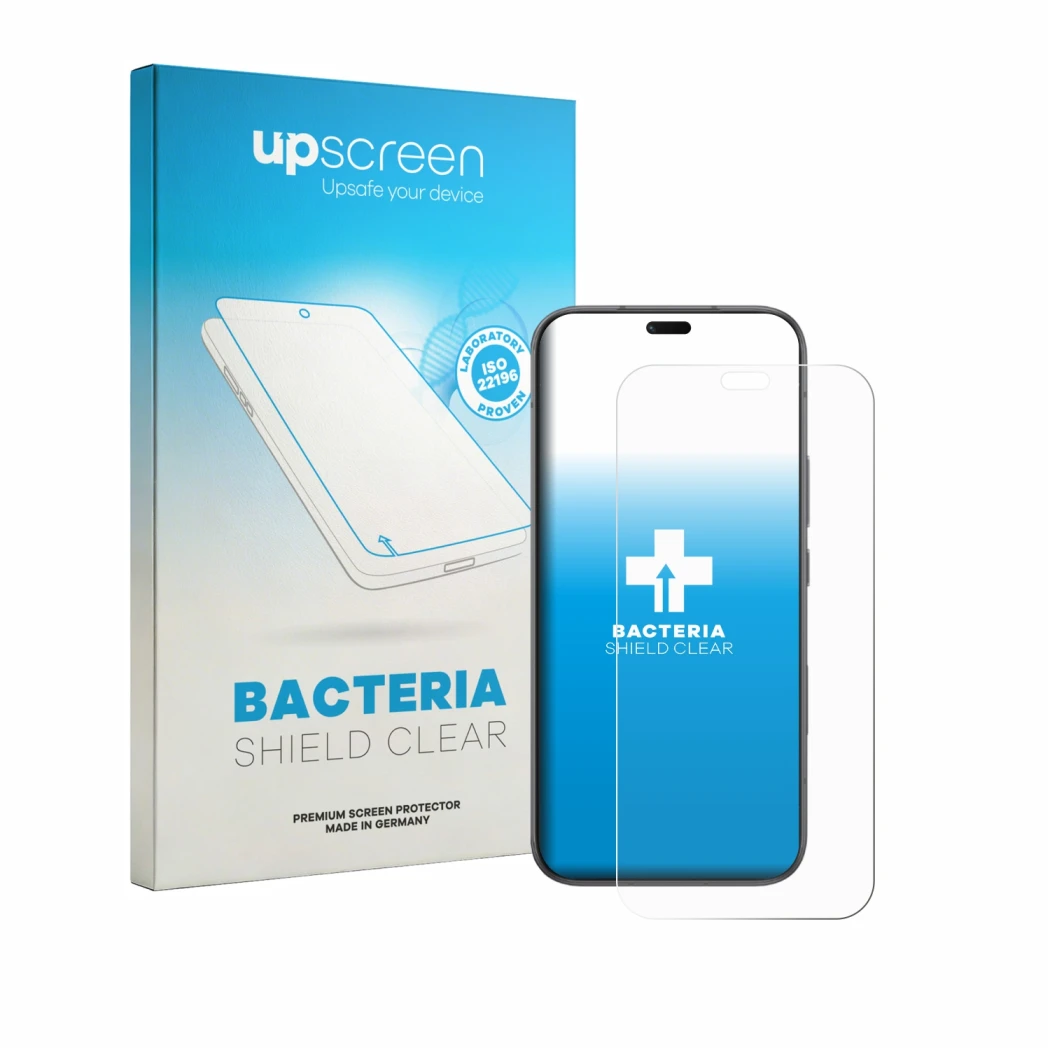 Face avant d’un emballage produit avec le logo de la marque upscreen. À côté, l’appareil Honor X80i est représenté avec la pro