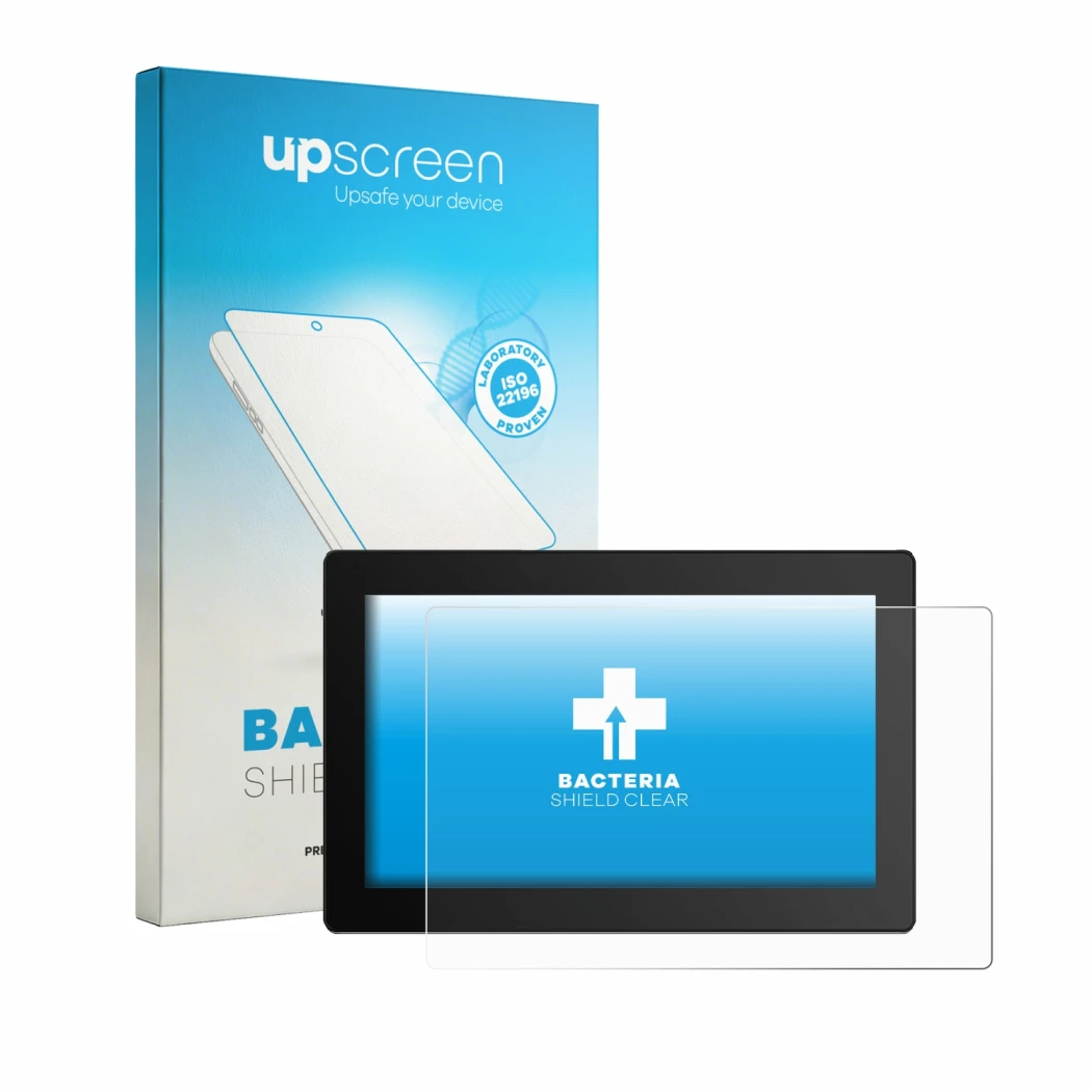 Face avant d’un emballage produit avec le logo de la marque upscreen. À côté, l’appareil Gaomon PD1621 est représenté avec la