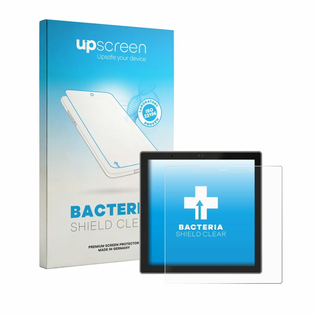 Face avant d’un emballage produit avec le logo de la marque upscreen. À côté, l’appareil SONOFF NSPanel Pro Gen 2 est représen