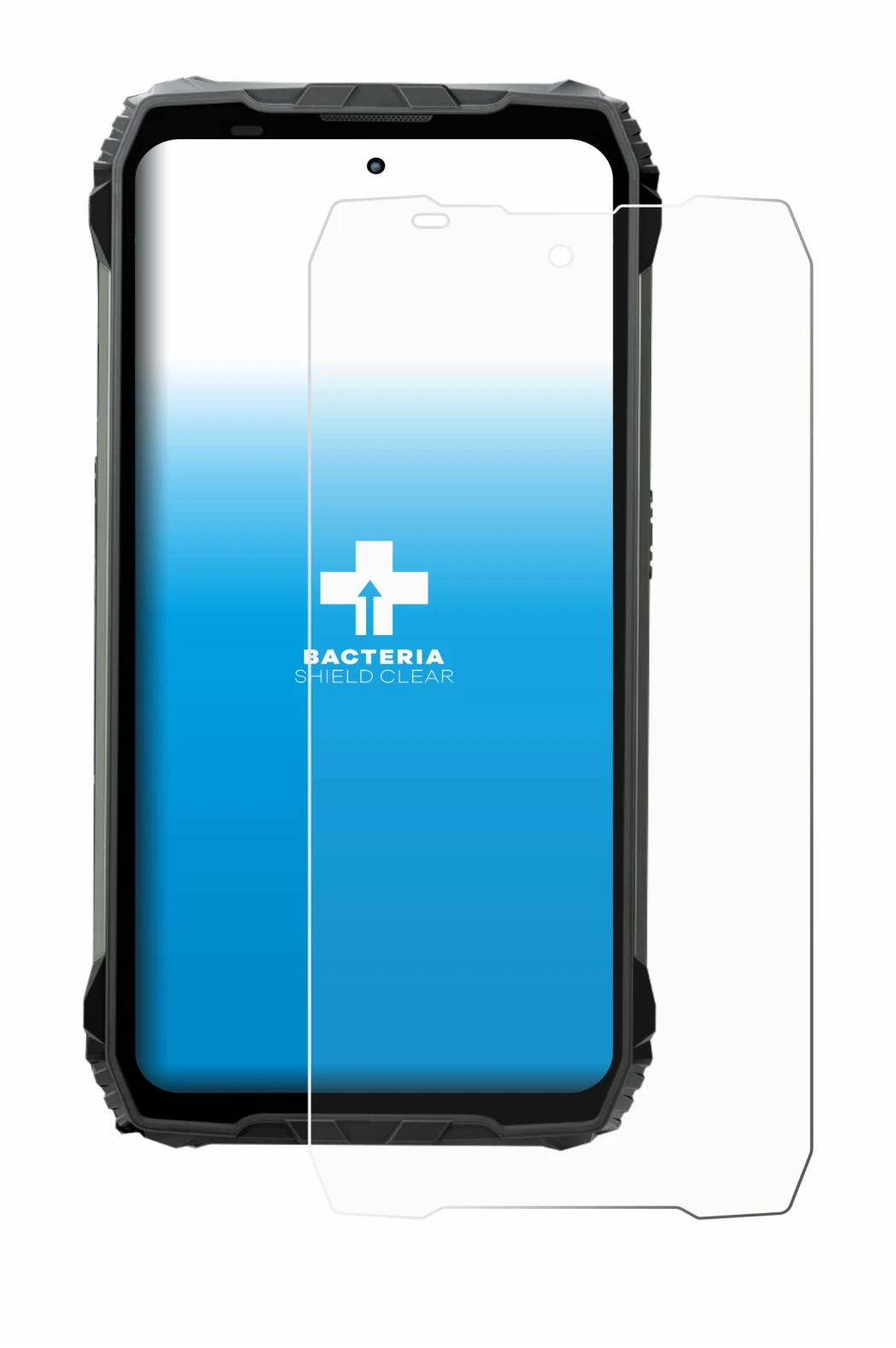 Image de l'appareil Blackview Fort 200 avec une grande variété de protections d'écran.