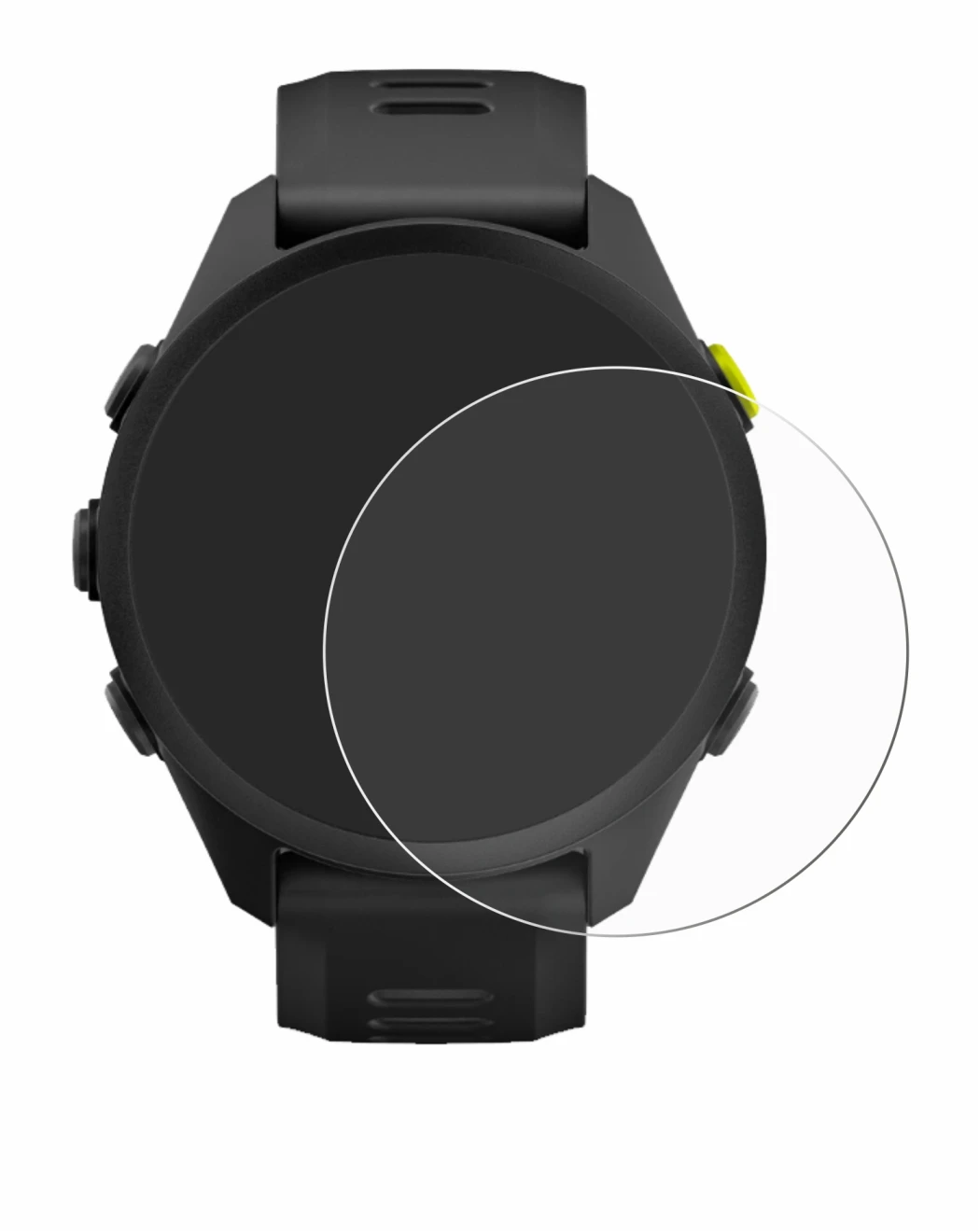 Image de l'appareil Garmin Forerunner 70 avec une grande variété de protections d'écran.