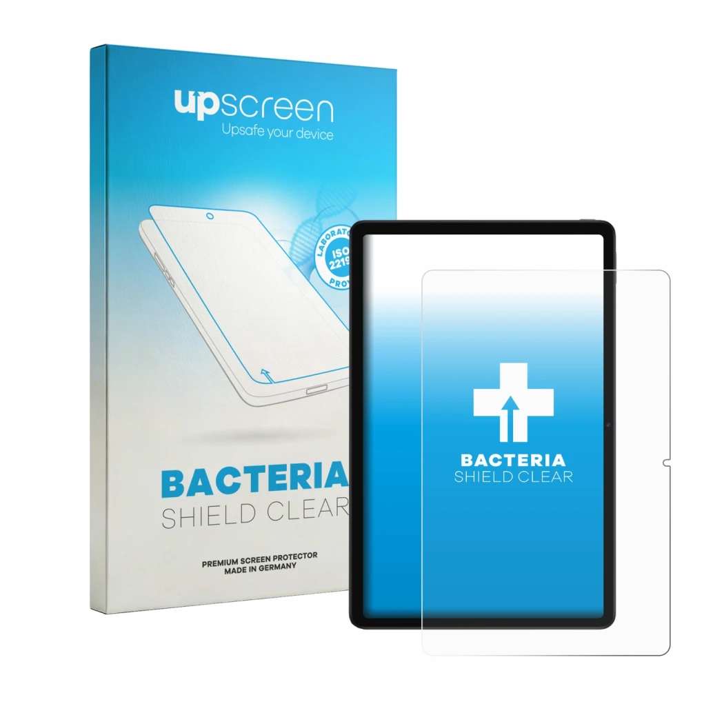 Face avant d’un emballage produit avec le logo de la marque upscreen. À côté, l’appareil Xiaomi Redmi K Pad 2 est représenté a