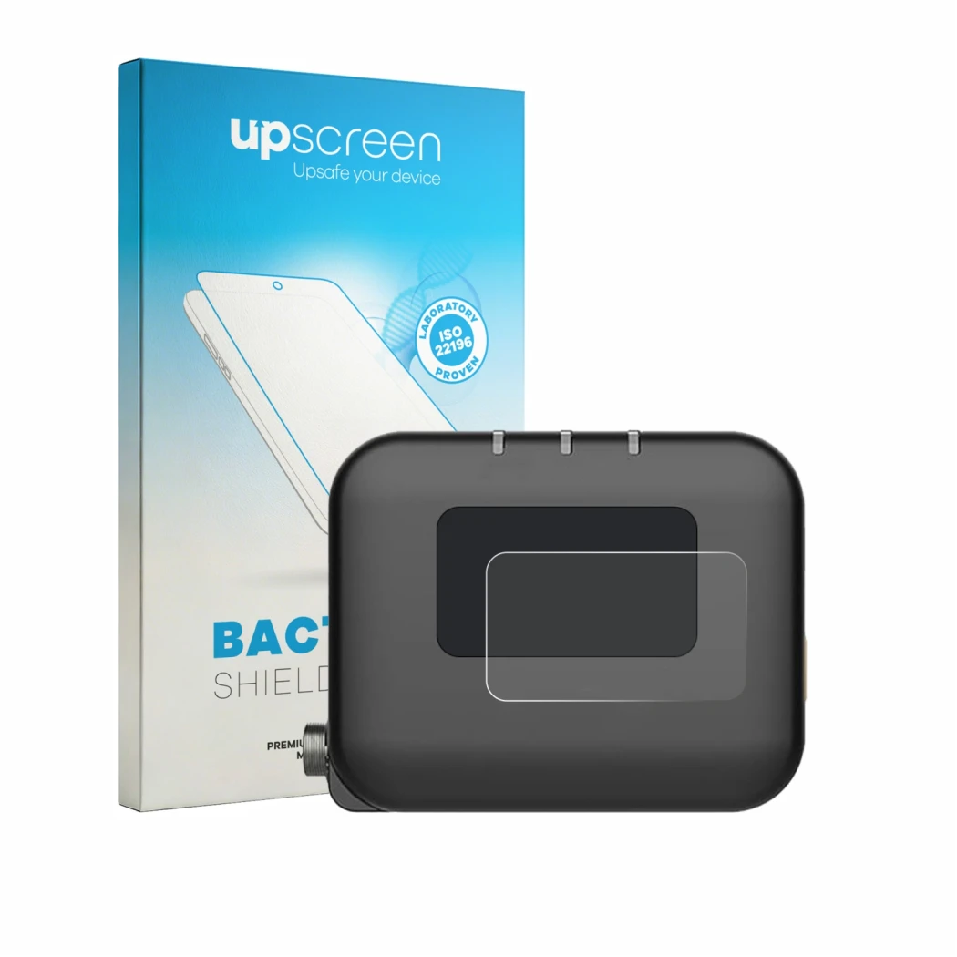 Face avant d’un emballage produit avec le logo de la marque upscreen. À côté, l’appareil Deity TC-1 est représenté avec la pro
