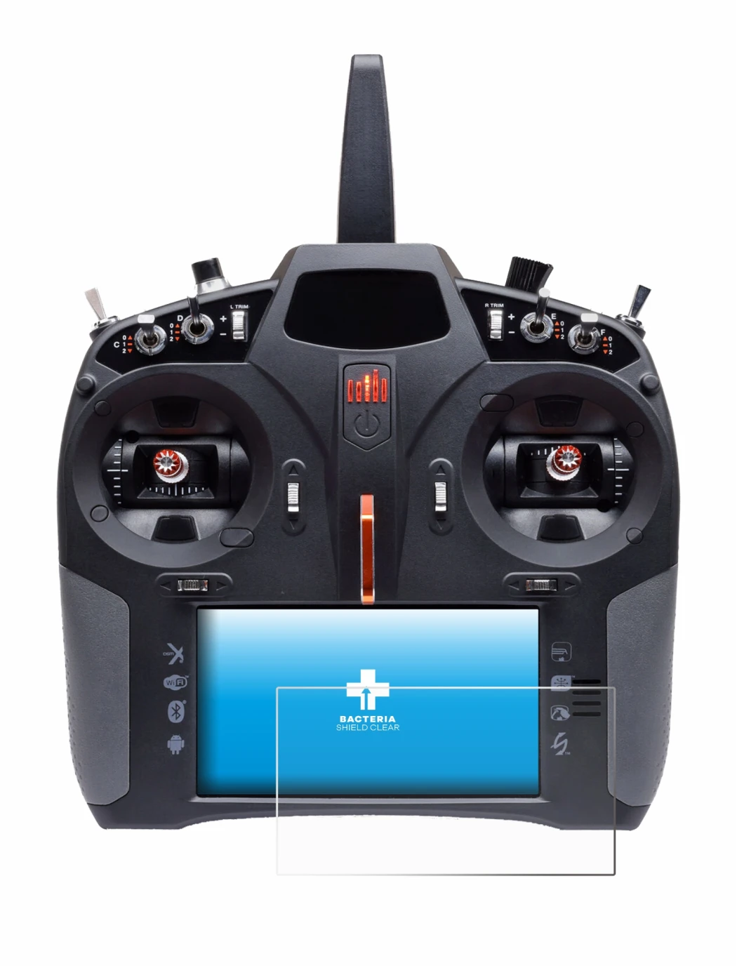 Image de l'appareil Spektrum iX14 Plus avec une grande variété de protections d'écran.