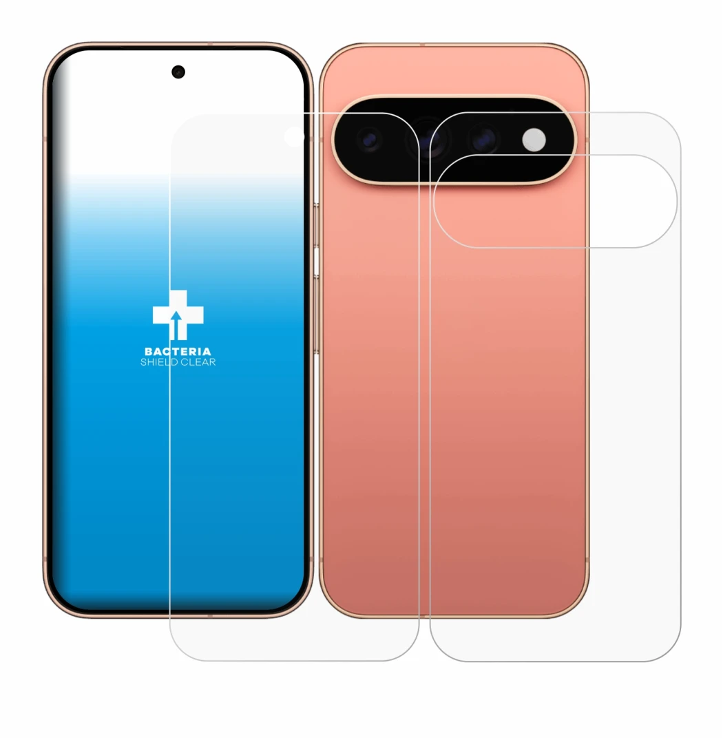 Image de l'appareil Google Pixel 11 Pro (Avant+Arrière) avec une grande variété de protections d'écran.