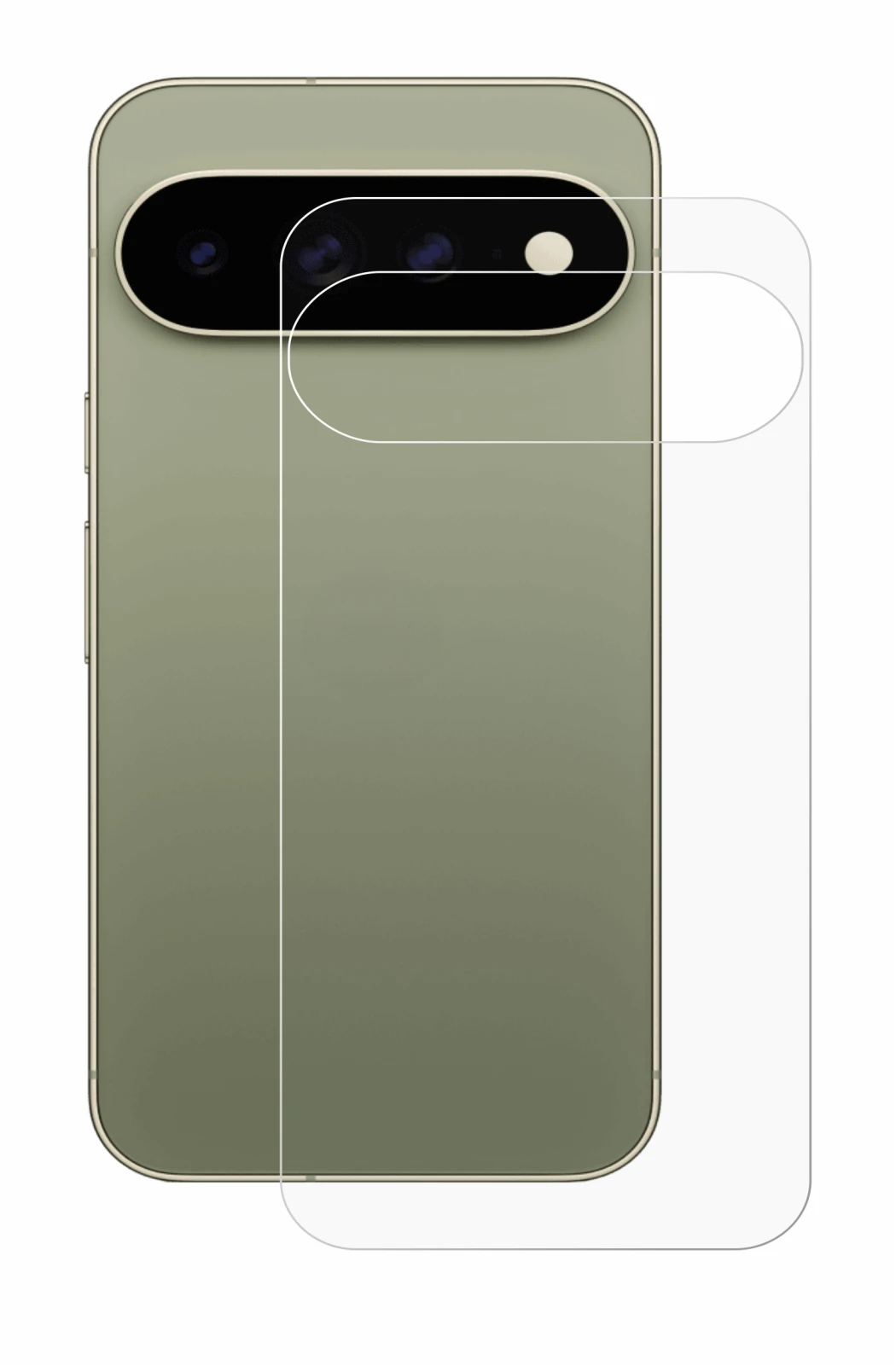 Image de l'appareil Google Pixel 11 Pro XL (Arrière) avec une grande variété de protections d'écran.