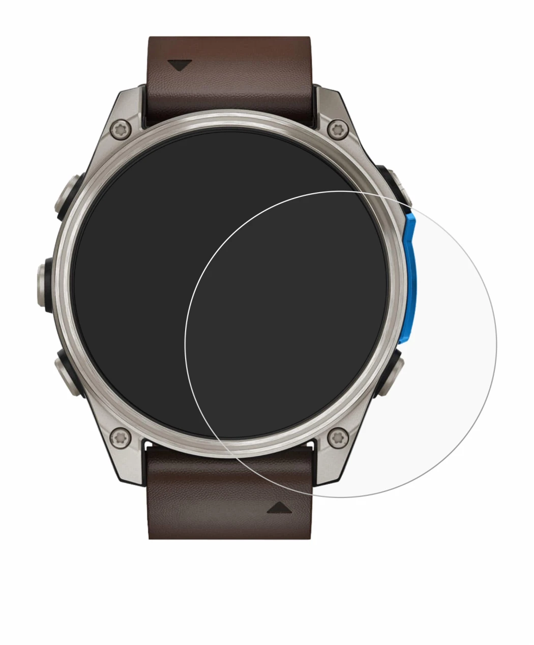 Image de l'appareil Garmin D2 Mach 2 (47 mm) avec une grande variété de protections d'écran.