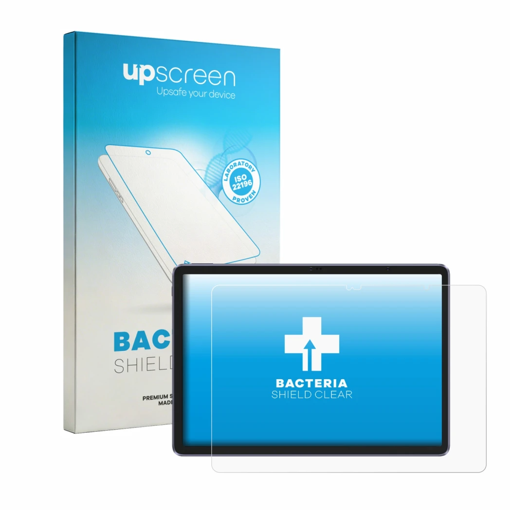 Face avant d’un emballage produit avec le logo de la marque upscreen. À côté, l’appareil XP-Pen Magic Drawing Pad est représen