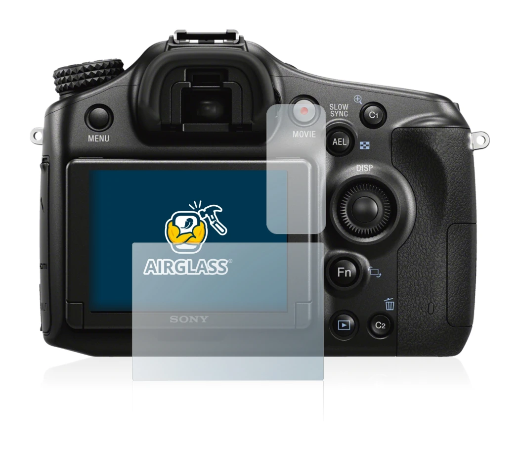 Image de l'appareil Sony Alpha 68 avec une grande variété de protections d'écran.