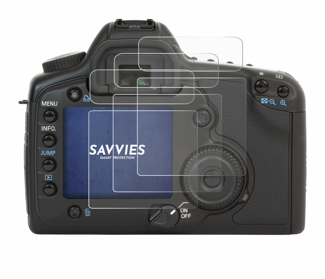 Image de l'appareil Canon EOS 5D avec une grande variété de protections d'écran.