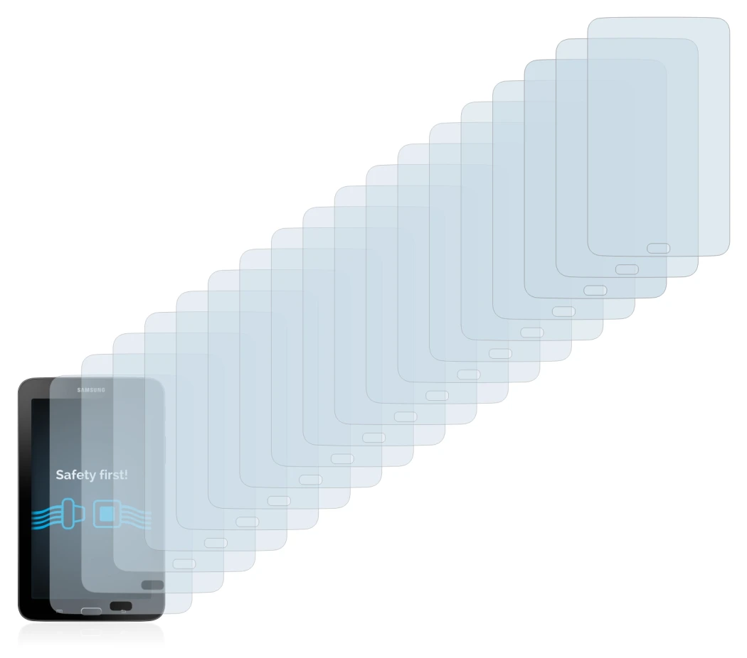 Image de l'appareil Samsung Galaxy Tab 3 7.0 Lite avec une grande variété de protections d'écran.