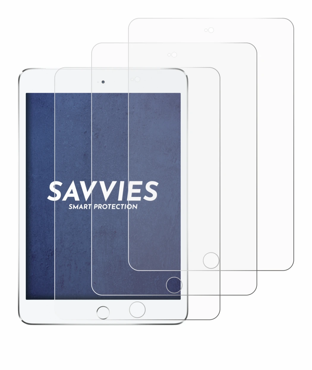 Image de l'appareil Apple iPad Mini 4 2015 avec une grande variété de protections d'écran.