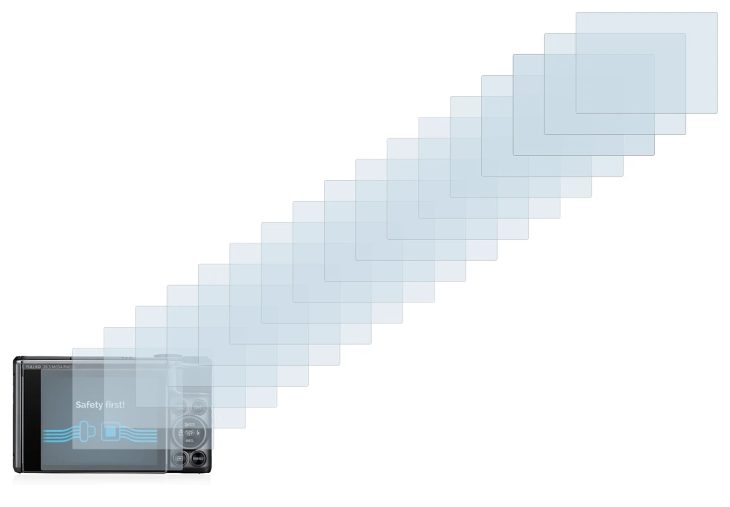 Image de l'appareil Canon PowerShot SX730 HS avec une grande variété de protections d'écran.
