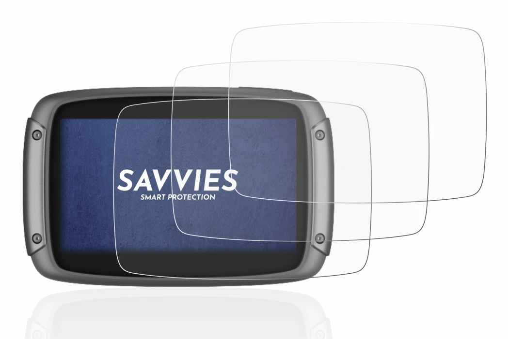 Image de l'appareil TomTom Rider 550 avec une grande variété de protections d'écran.