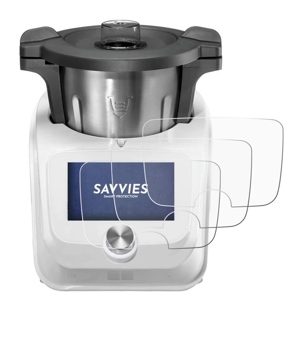 Image de l'appareil SilverCrest Monsieur Cuisine Connect avec une grande variété de protections d'écran.