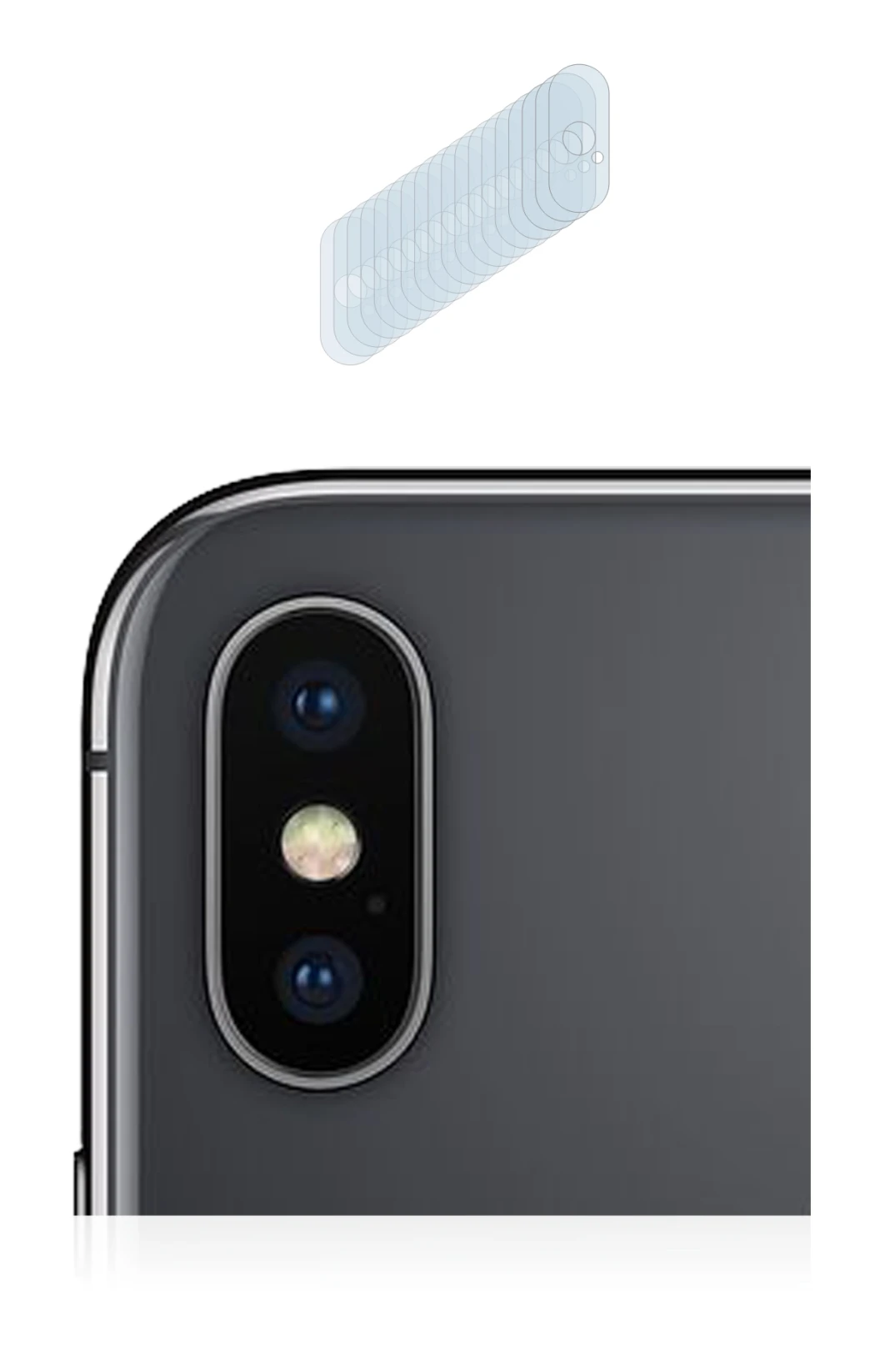 Image de l'appareil Apple iPhone Xs Max (Caméra UNIQUEMENT) avec une grande variété de protections d'écran.