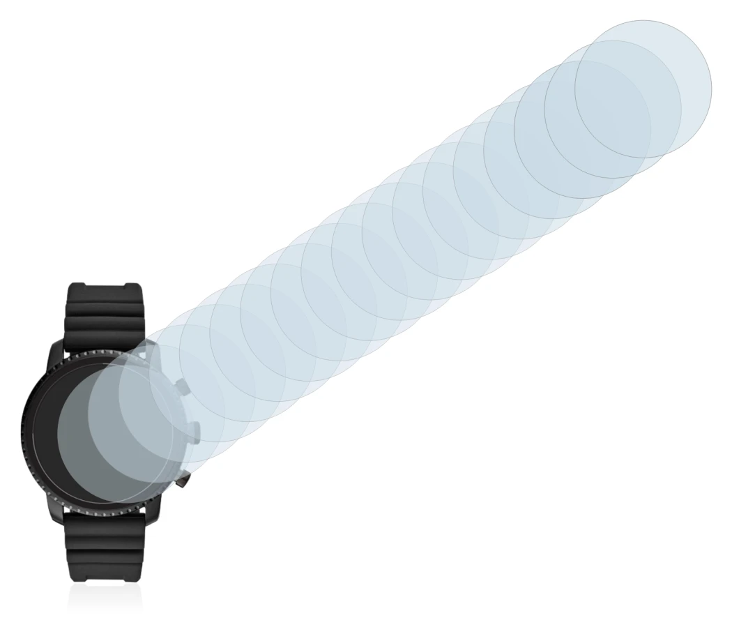 Image de l'appareil Fossil Q Explorist HR (4.Gen) avec une grande variété de protections d'écran.