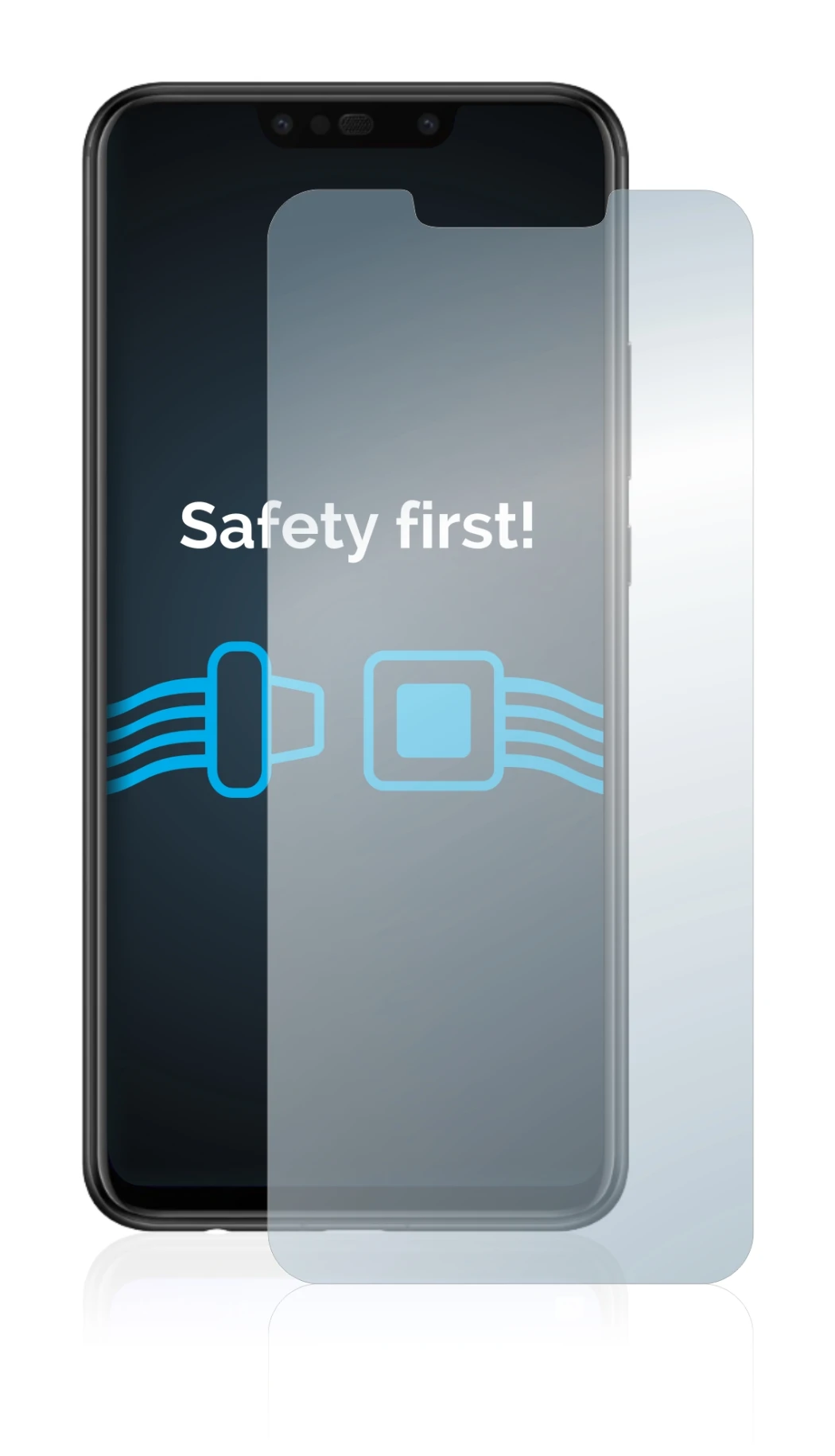 Image de l'appareil Huawei P smart Plus 2018 avec une grande variété de protections d'écran.