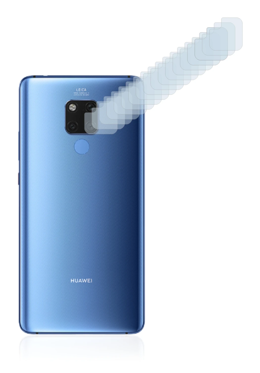 Image de l'appareil Huawei Mate 20 X (Caméra UNIQUEMENT) avec une grande variété de protections d'écran.
