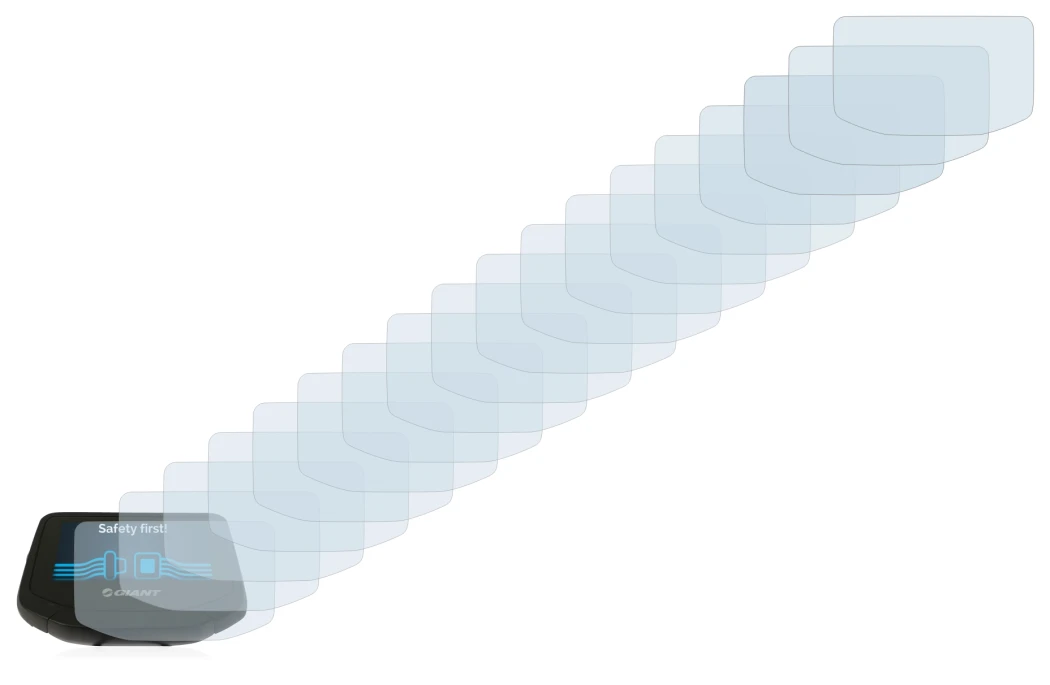 Image de l'appareil Giant RideControl Evo avec une grande variété de protections d'écran.