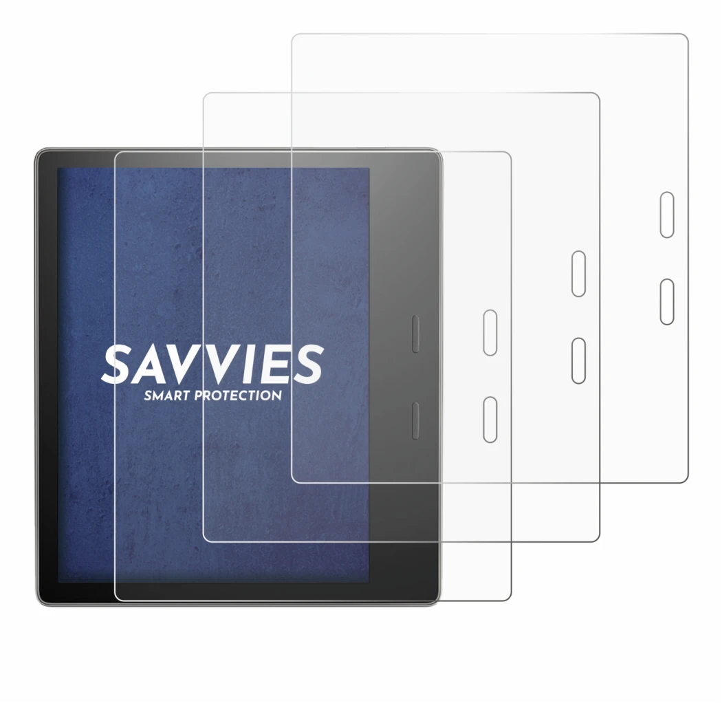 Image de l'appareil Amazon Kindle Oasis 2019 (10ème Gen.) avec une grande variété de protections d'écran.