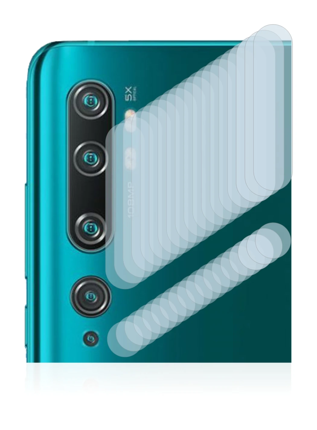 Image de l'appareil Xiaomi Mi Note 10 Pro (Caméra UNIQUEMENT) avec une grande variété de protections d'écran.