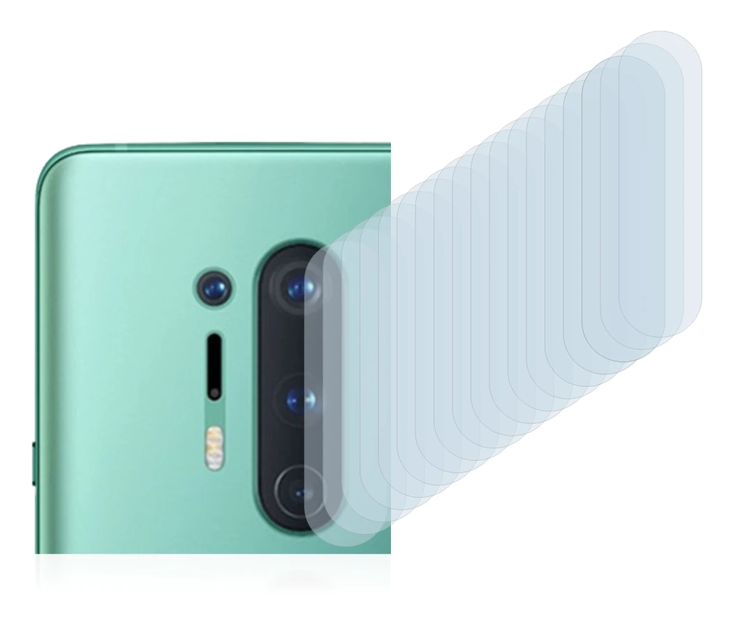 Image de l'appareil OnePlus 8 Pro (Caméra UNIQUEMENT) avec une grande variété de protections d'écran.